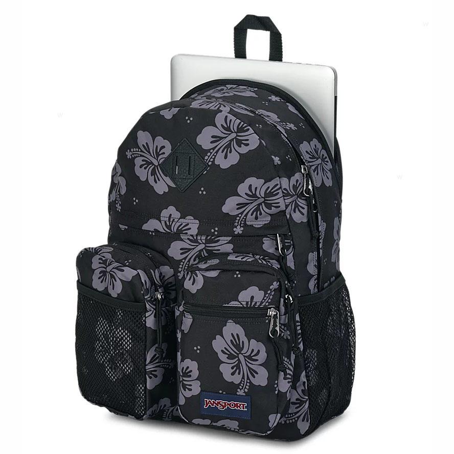 Sac à Dos Scolaire JanSport GRANBY Noir Grise | QUW-53348180